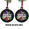 Wheel of Fortune Onion Logo Aluminum Holiday Christmas Tree Ornament  3.0" (7.6 cm) x 3.37" (8.6 cm) - 2 of 4