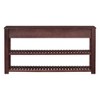 YOOCOZZ Stylish Entryway Console Table with 4 Drawers and 2 Shelves -  Brown - 4 of 4