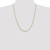Black Bow Jewelry 2mm, 14k Yellow Gold, Singapore Chain Necklace - 2 of 4