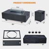48''Patio Propane Fire Pit Table with 16 inch Tank Cover Side Table - 4 of 4