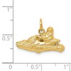 Black Bow Jewelry 14k Yellow Gold 2D Go-Kart Charm - 3 of 4