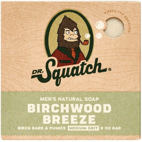  Dr. Squatch BIRCHWOOD BREEZE 3 Bar Pack - Cold Processed Soap  Made For Men - Medium Grit - Natural Oils - Refreshing Clean Woody Scent -  Exfoliating : Beauty & Personal Care