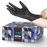 Hand-E Black Nitrile Gloves, Perfect for Cleaning & Cooking - 200 Pack
