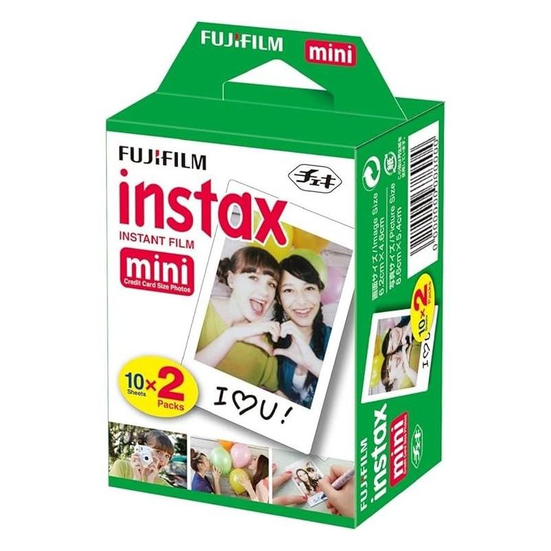 Fujifilm INSTAX Mini Instant Film for Fujifilm Instax Mini 8 9 11 12 Cameras + Frame Stickers and Microfiber Cloth Accessories White, 2 of 5