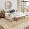 Modern Bordered Soft Carpet Mat Indoor Non Slip Machine Washable Area Rug - 4 of 4