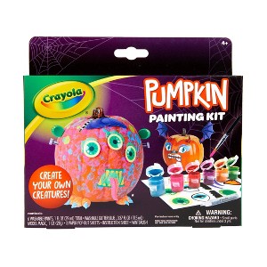 Crayola Pumpkin Painting Kit Monster: Halloween DIY Art Set for Kids, Includes Paint, Brush & Glitter Glue, Ages 4+ - 1 of 4