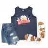 The Juniper Shop Summer Vibes Daisy Youth Tank Top - XL - Navy - 2 of 4