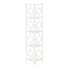 Sapphtopaz Modern 4-Tier Corner Bookshelf with Wood Shelves Space-Saving Book Shelf with Metal Frame Corner Shelf for Living Room - 3 of 4