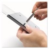 Deflecto Interior Image Sign Holder Landscape 8 1/2 x 2 Insert Black/Silver 89105 - 2 of 4
