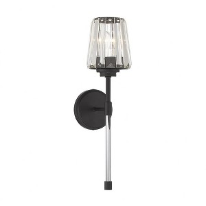 Savoy House Garnet 1 - Light Wall Light in  Matte Black - 1 of 4