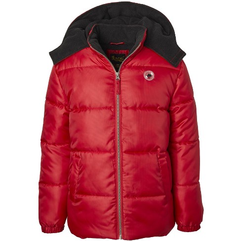 Ixtreme Toddler Boy Classic Ripstop Puffer Jacket Red 3t Target