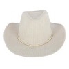 David & Young Women's Courduroy Cowboy Hat with Braided Suede Hat Band - 2 of 4