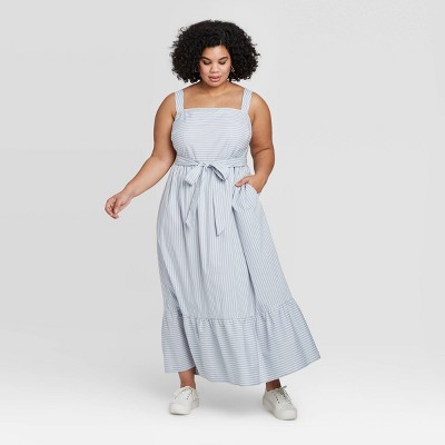target blue and white dress