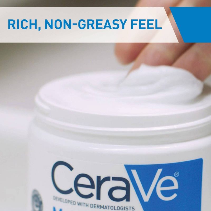 CeraVe Moisturizing Face &#38; Body Cream with Pump for Normal to Dry Skin - 16 fl oz, 6 of 12