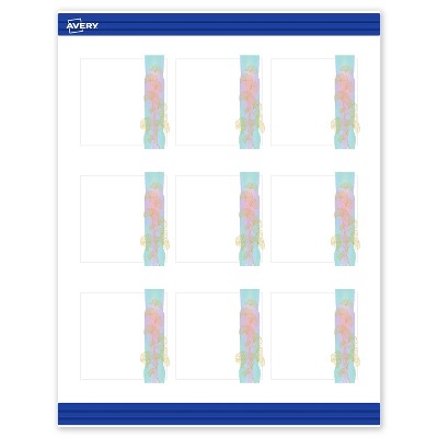 Avery Square Business Cards, Floral Design, 2.5" x 2.5", 90 Total