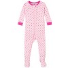 Gerber Baby & Toddler Girls Snug Fit Footed Cotton Pajamas, 2-Pack - 3 of 4