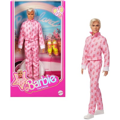 Barbie The Movie Ken Collectible Doll, Ryan Gosling as Ken Wearing Pink Jumpsuit