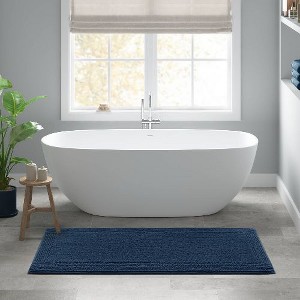 Kumasinova Plush Cotton Bathroom Rug, 3000 GSM Reversible Bath Rug, Tufted Washable Rug, Non-Slip Area Rug, Door Mat - 1 of 4