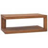 vidaXL Teak Wood Coffee Table Furniture - 35.4" x 19.7" x 13.8" - 4 of 4
