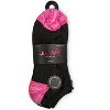 Memoi Women's 6 Pair Pack Spacedye Heel and Toe Half Cushioned Low Cut Socks - 4 of 4
