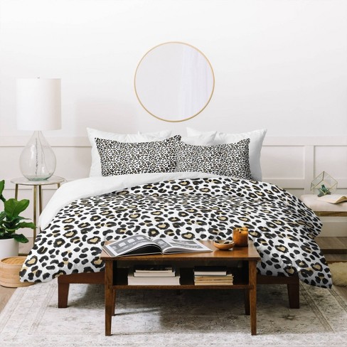 Leopard print store duvet cover