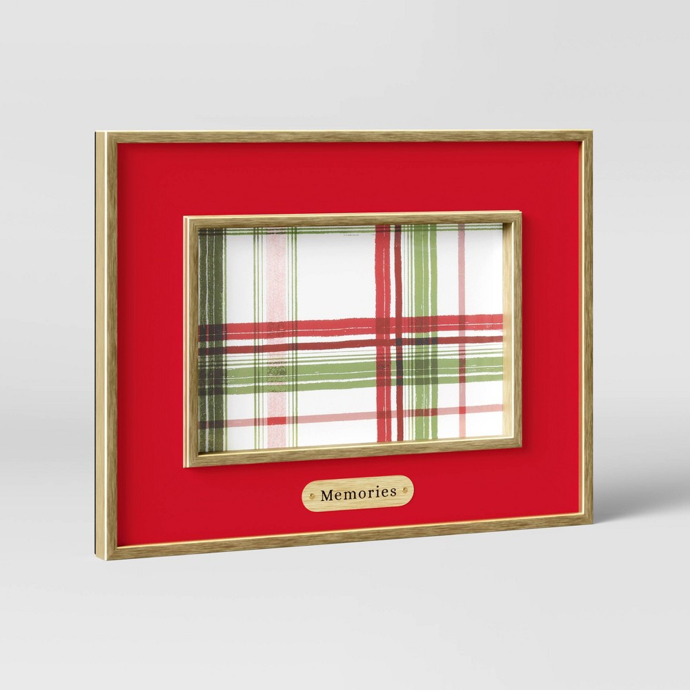 4" x 6" Memories Table Frame Red - Threshold