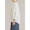 Women's Oversize Round Yoke Button Down Shirt - GRADE & GATHER - 3 of 4