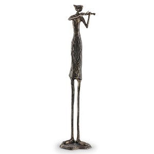 SPI Home Virtuoso Violinist Metal Sculpture – 39" Tall Bronze Musician Figure for Artistic Home, Studio, or Office Display - 1 of 4