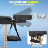 FDW Massage Table 2 Fold Portable Massage Table Spa Bed Massage Bed Height Adjustable Salon Tattoo Bed Lightweight Spa Table with Carry Case - 3 of 4