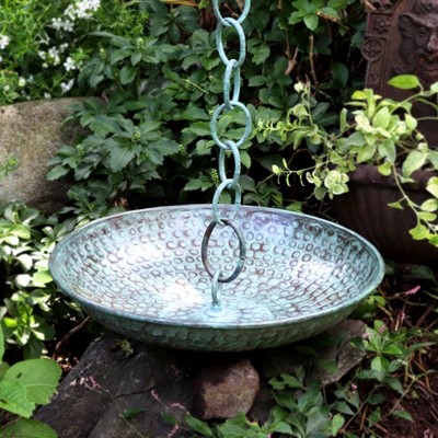 Rain Chain Copper Basin Blue - Thumbnail 2