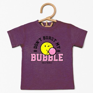 The Juniper Shop SmileyWorld Don't Burst My Bubble Toddler Short Sleeve Tee - 1 of 4