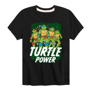 Boys' - Teenage Mutant Ninja Turtles - Turtle Power Short Sleeve Graphic T-Shirt - 1 of 4