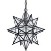 Claxy 16 Inch Modern Star Pendant Light Boho Black Hanging Pendant Light - 2 of 4