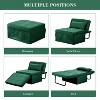 Ainfox Multi-Function Folding Ottoman Couch Bed with Adjustable Backrest Modern Convertible Chair for Living Room Apartment Office - 3 of 4