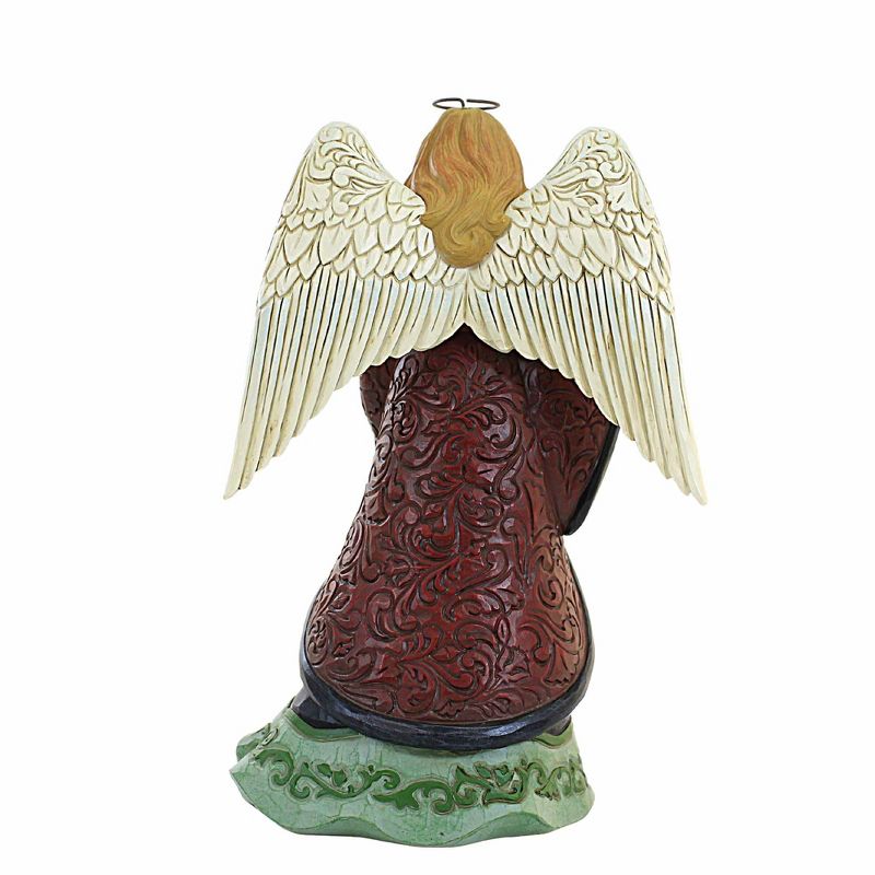 Jim Shore 9.5 Inch Season Of Splendor Holiday Manor Angel Figurines, 3 of 4