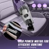 MAMNV Portable 6000Pa Cordless Handheld Vacuum, Vacuum Cleaner for Car Interior Cleaning, Rechargeable, Purple - 4 of 4