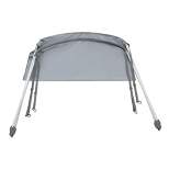 Intex Bimini Top Sun Shade Canopy Cover with Aluminum Frame for Mariner, Seahawk, Excursion, & Challenger Boat Models, Accessory Only, Gray