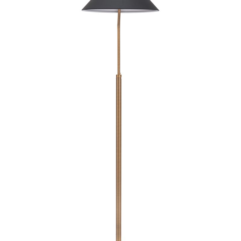 Retro Modern Floor Lamp Black 55&#34;  - ZM Home, 6 of 9
