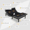 Vipbear Adjustable Bed Base Frame with 12" Gel Memory Foam Mattress - 2 of 4