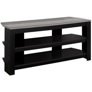 Syemin TV Stands and Consoles Tv Stand 42" Console Media Entertainment Center with Storage Shelves Media Console Table, Black, 42"*15.5"*19.75" - 1 of 4