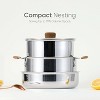 BRINJOY 10-Piece Stainless Steel Cookware Set with Removable Handles - Induction Compatible, Oven-Safe, Space-Saving Design for RV & Home Kitchens - 4 of 4