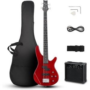 Karl Home 4 String Electric Bass Guitarwith 20 Watt Amplifier - 1 of 4
