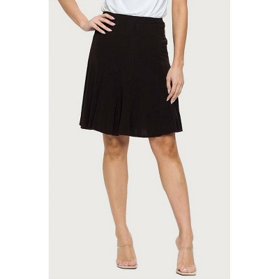 Women's Wrinkle Resistant Paneled Knee Skirt - LAST TANGO