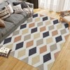 Area Rugs for Living Room Washable Floral Stain Resistant Rug Non-Slip for Bedroom Backing Rugs - 3 of 4