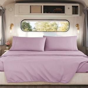 Nestl RV Queen Sheets, Super Soft 4PC Microfiber Sheet Set for Camper, Short Queen Sheets - 1 of 4