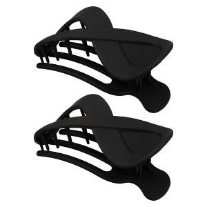Unique Bargains Women's Plastic Hair Claws 3.39"x1.89"x0.91" 2Pcs - 1 of 4
