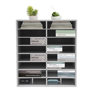YIYIBYUS Literature & Paper Organizer, 16 Compratment, Home, Office, Classroom Mailbox - 1 of 4