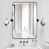 TEHOME Rounded Rectangular Pivoting Metal Framed Wall Mounted Bathroom Vanity Mirror - 2 of 4