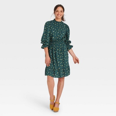 women's smocked waist dress