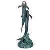 Design Toscano Twin Dolphins in Tandem Bronze Garden Statue - 3 of 4